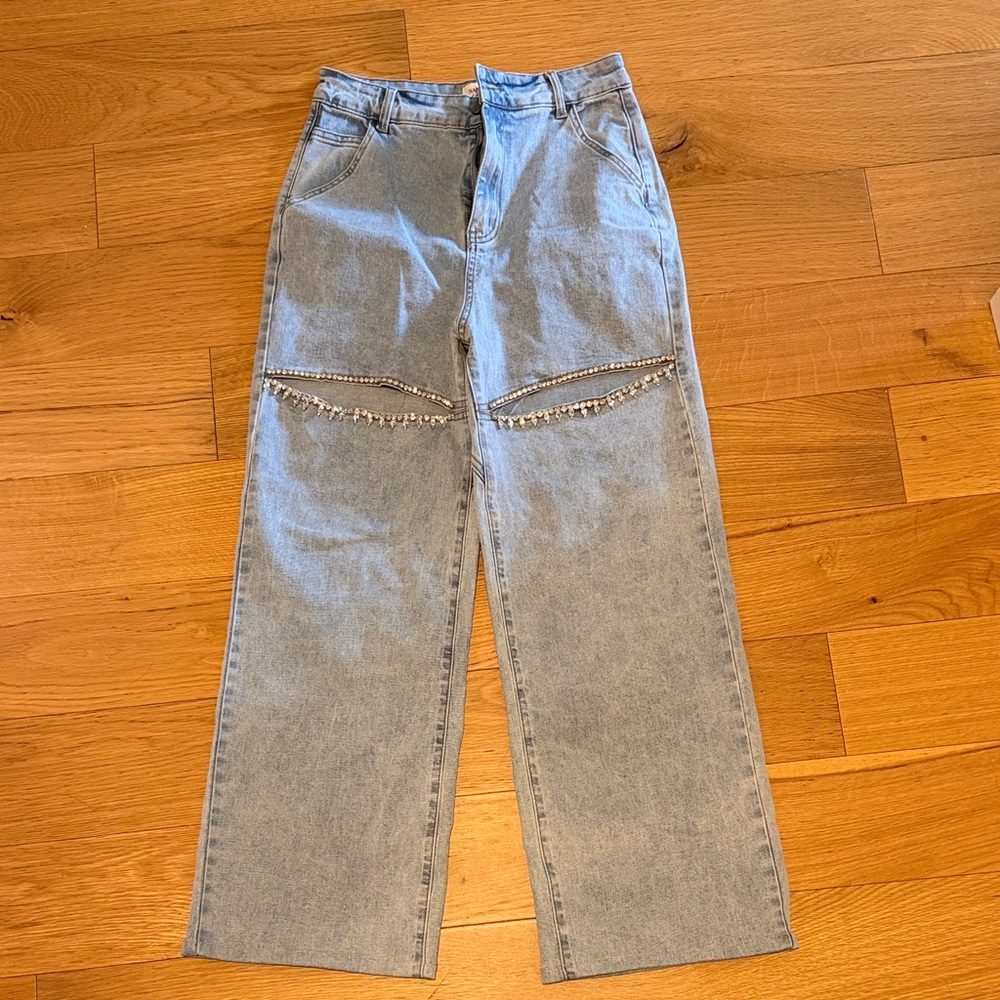 Women’s Thigh Embellished Jeans